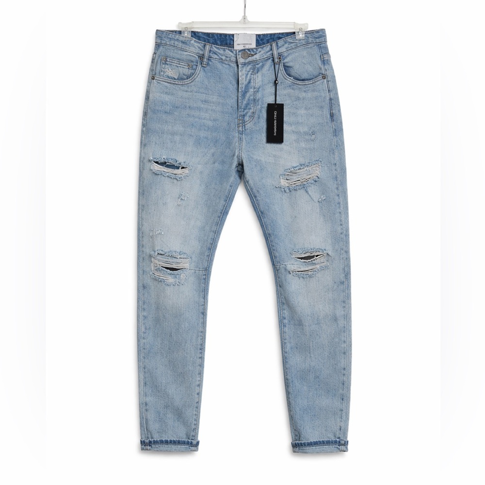 One Teaspoon Light Blue Relaxed Men Jeans
